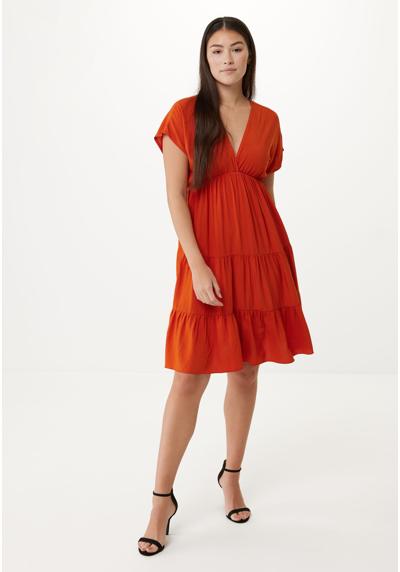 Платье V Neck Flared Day Dress