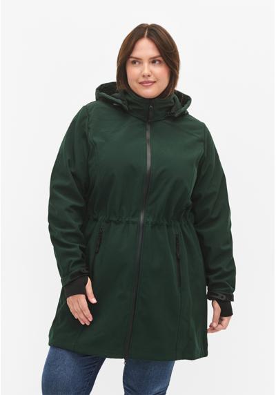 Короткое пальто WITH DETACHABLE HOOD