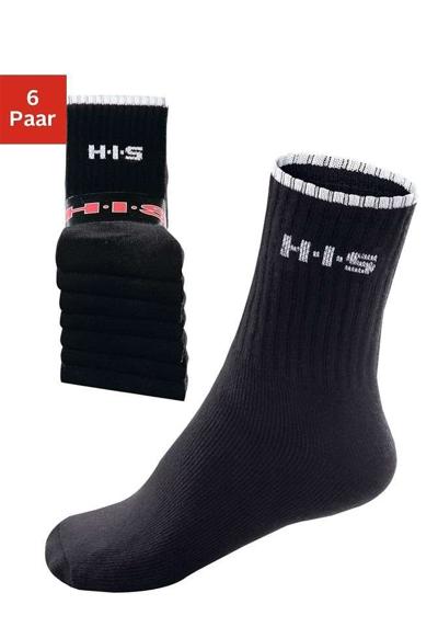 Спортивные носки (упаковка, 6 пар), с махровой тканью и усиленными зонами нагрузки.