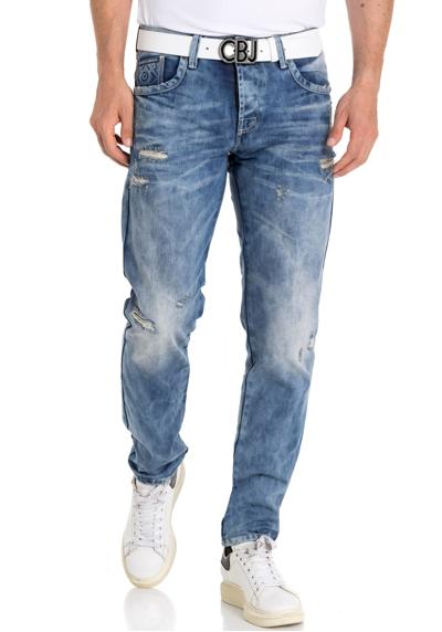 Потертые джинсы с поношенным видом