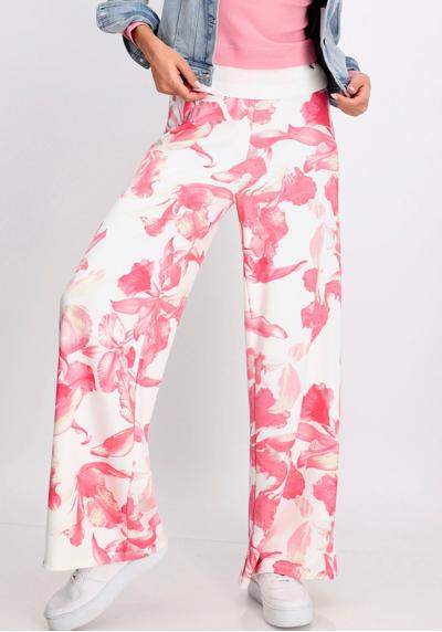 Расклешенные брюки с цветочным узором