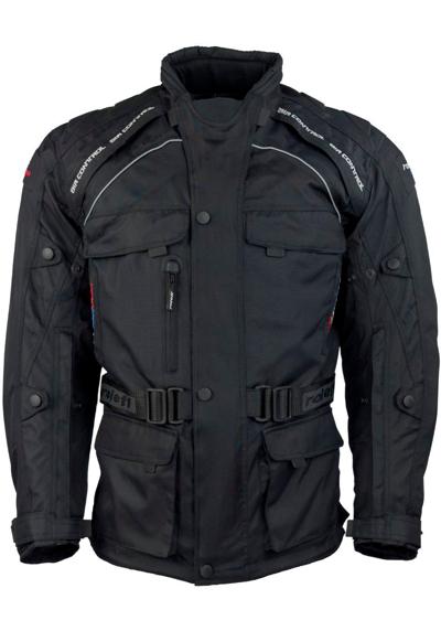 Мотоциклетная куртка, унисекс, с полосками безопасности, 4 кармана.