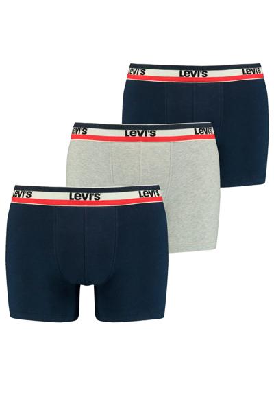 Трусы-боксеры, (упаковка, 3 шт), LEVIS MEN SPRTSWR LOGO BOXER BRIEF 3P