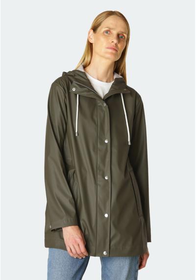 Куртка от дождя и грязи, с капюшоном, ПУ покрытие, хлопковый трикотаж, 5000...