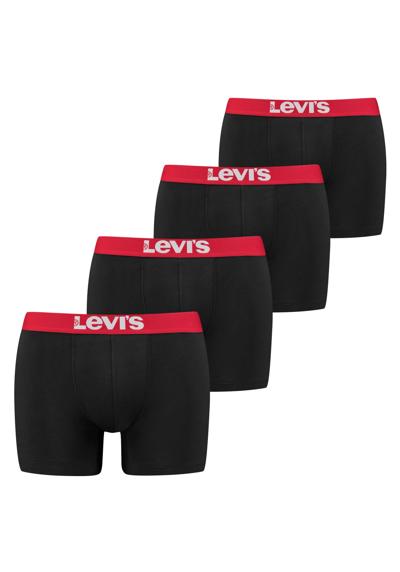 Боксеры (4 шт. в упаковке), LEVIS MEN SOLID BASIC BOXER BRIEF ORG CO 4P ECOM