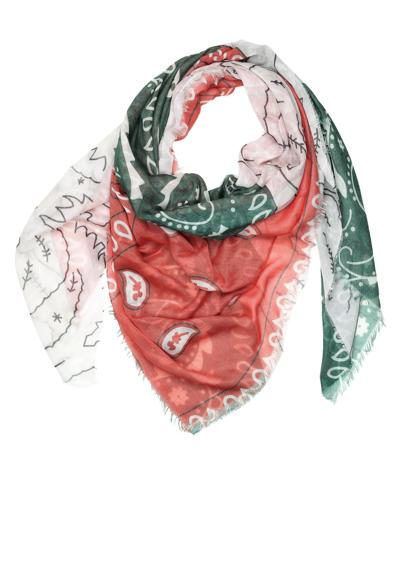 Модный шарф (1 шт.) с энергичным миксом узоров.