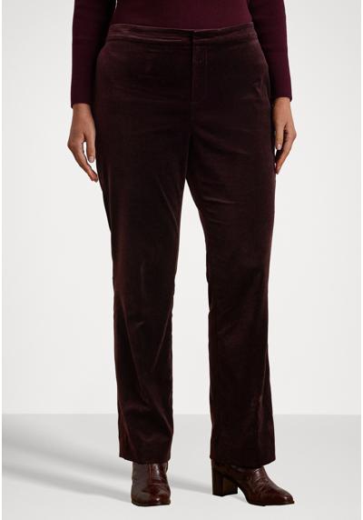 Брюки STRETCH VELVET STRAIGHT-LEG PANT