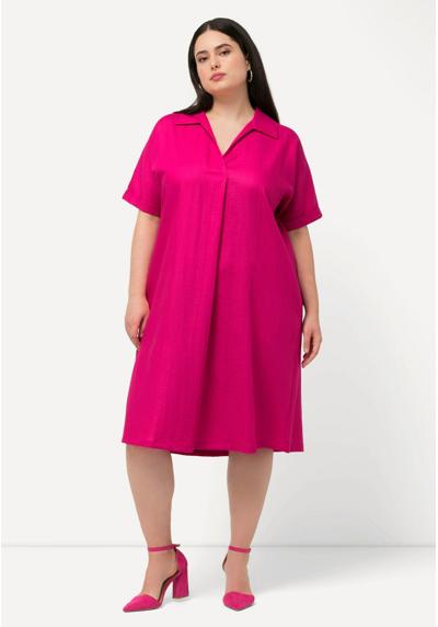 Платье COLLARED SHORT SLEEVE