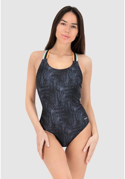 Купальник BEACTIVE NIGHT JUNGLE STRAPPY CLASSIC