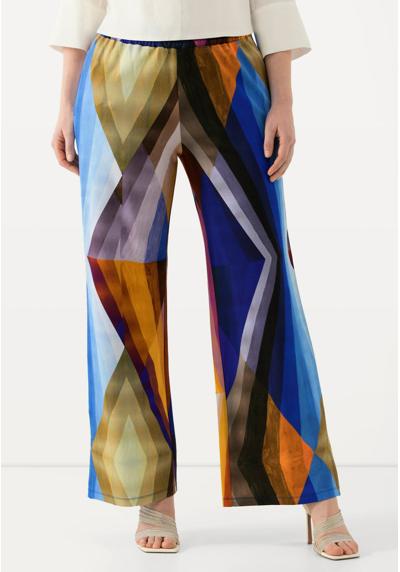 Брюки GEOMETRIC PRINT ELASTIC WAIST SLINKY