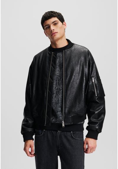 Куртка из искусственной кожи COATED BOMBER