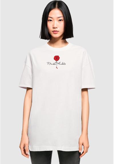 Футболка FRIDA KAHLO LOGO ROSE OVERSIZED BOYFRIEND TEE