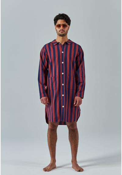 Пижамная рубашка UNO STRIPE LONG BUTTON UP