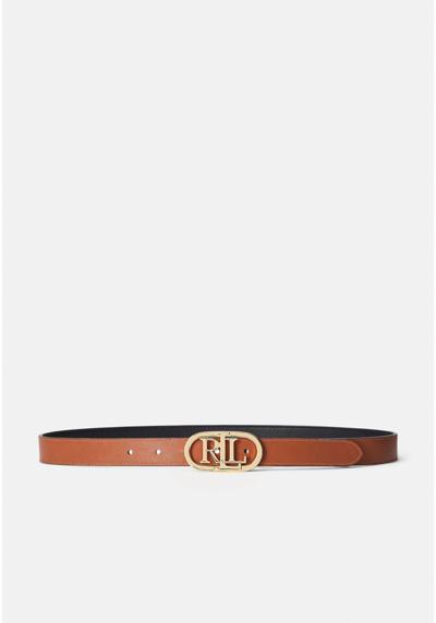 Ремень OVAL LOGO REVERSIBLE LEATHER SKINNY BELT