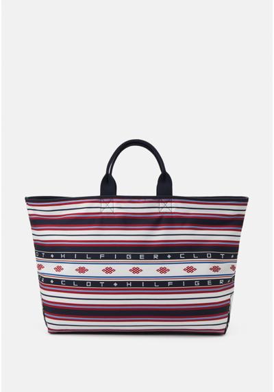 TH X CLOT REVERSIBLE STRIPE TOTE UNISEX - Shopping Bag TH X CLOT REVERSIBLE STRIPE TOTE UNISEX