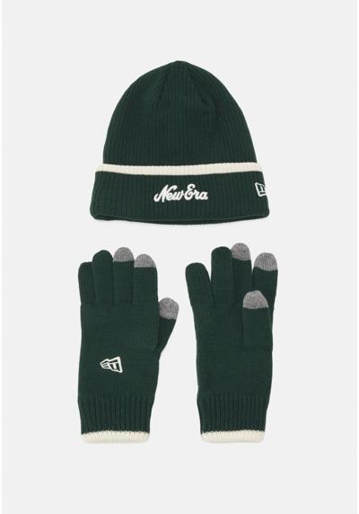 Перчатки SCRIPT BEANIE AND GLOVE SET UNISEX