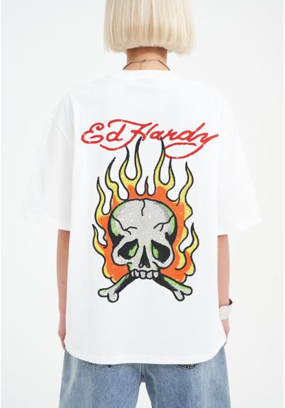 Футболка SKULL FLAME DIAMANTE