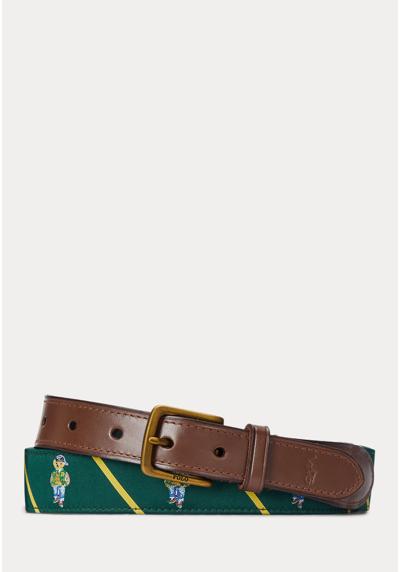 Ремень POLO BEAR LEATHER TRIM BELT