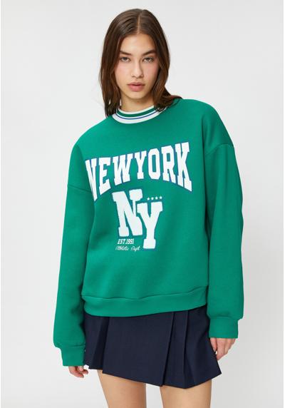 Кофта EMBROIDERED CREW NECK VARSITY