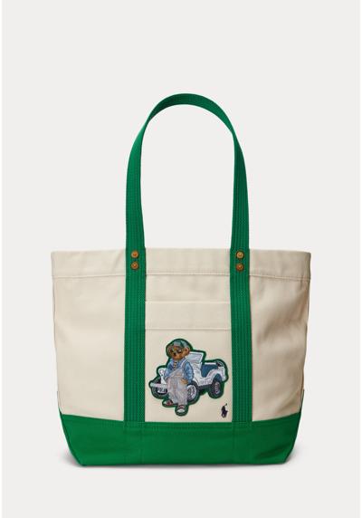 CANVAS MEDIUM POLO BEAR TOTE - Shopping Bag CANVAS MEDIUM POLO BEAR TOTE