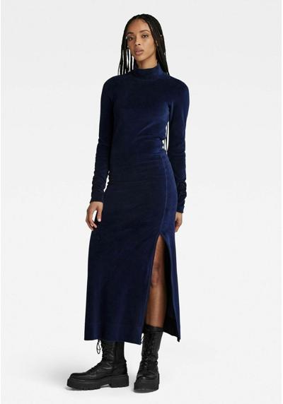 Трикотажное платье VELVET SLIT DRESS