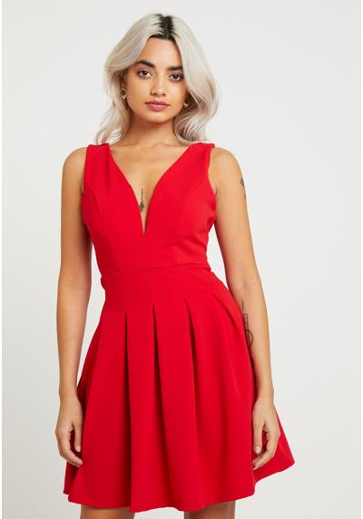 Коктельное платье EXCLUSIVE V NECK MINI DRESS