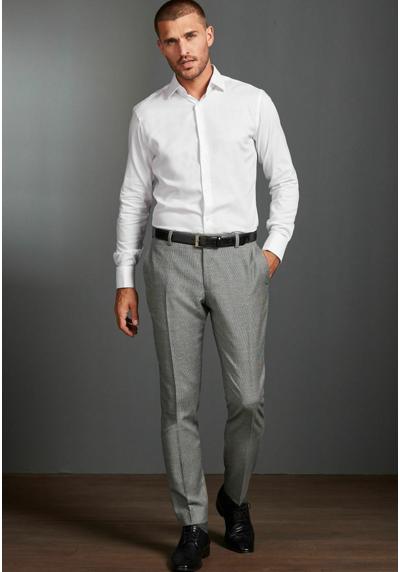 Рубашка SIGNATURE TEXTURED SHIRT WITH TRIM DETAIL SLIM FIT DOUBLE CUFF