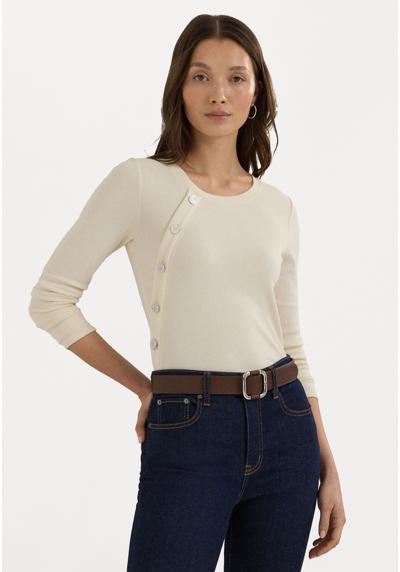 Кофта BUTTON TRIM RIB KNIT COTTON BLEND TOP