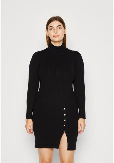 Трикотажное платье VMCABA BUTTON ROLLNECK DRESS