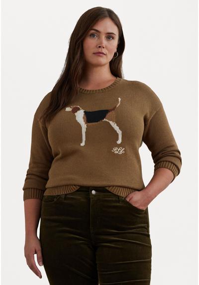 Пуловер INTARSIA KNIT BEAGLE COTTON SWEATER