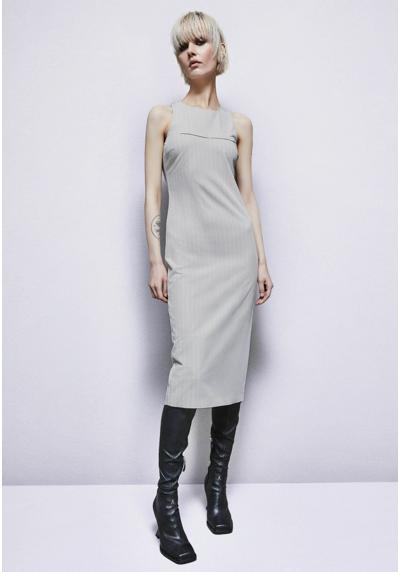 Платье PINSTRIPE CREW NECK MIDI SHEATH