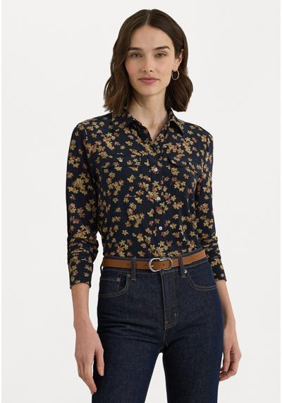 Блуза-рубашка SLIM FIT FLORAL STRETCH JERSEY SHIRT