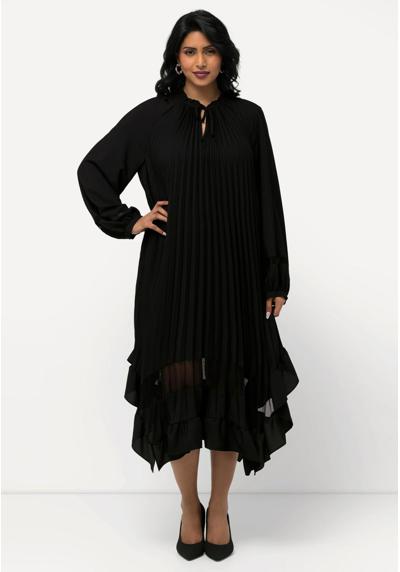 Платье PLEATED FLOUNCE PANEL LONG SLEEVE