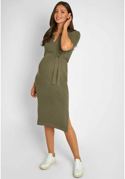 Трикотажное платье COLLARED MATERNITY REGULAR FIT