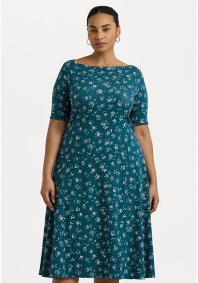 Трикотажное платье FLORAL STRETCH COTTON MIDI DRESS