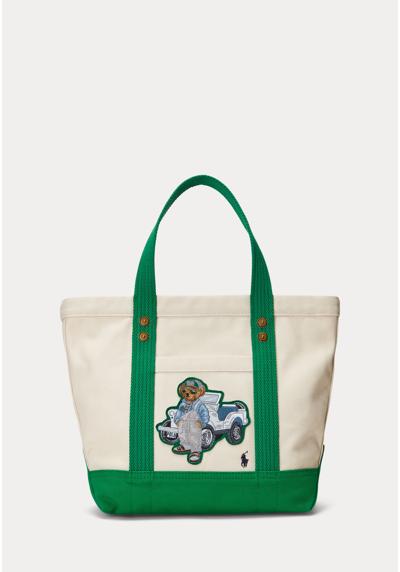 CANVAS SMALL POLO BEAR TOTE - Shopping Bag CANVAS SMALL POLO BEAR TOTE