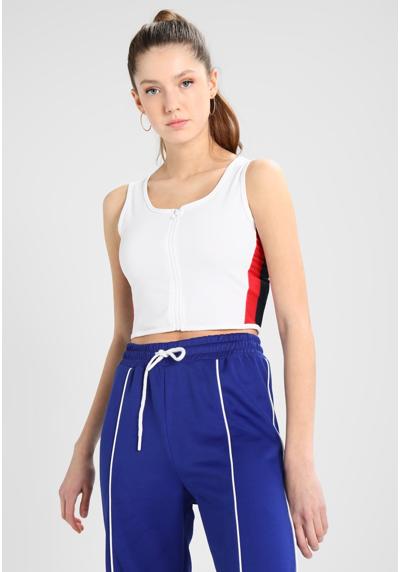 Топ LADIES SIDE STRIPE CROPPED ZIP