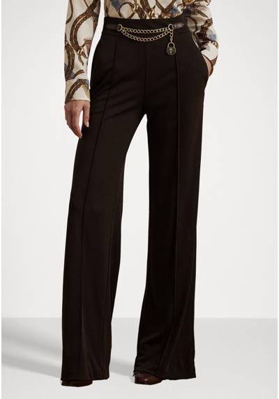 Брюки CHAIN TRIM PLEATED JERSEY WIDE-LEG PANT