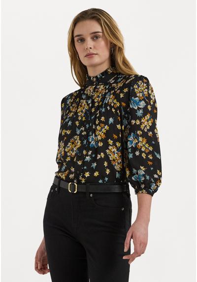 Блуза-рубашка FLORAL GEORGETTE BLOUSON SLEEVE SHIRT