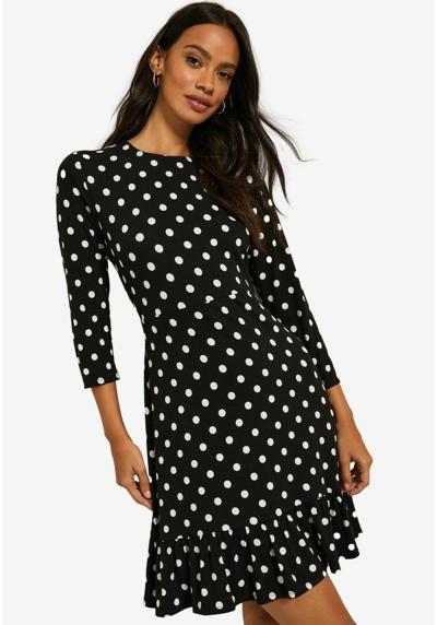 Платье FIT AND FLARE ROUND NECK 3/4 SLEEVE DRESS.