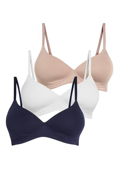 Бюстгальтер DAISY LIGHT PAD NON WIRE COTTON BLEND BRAS 3 PACK