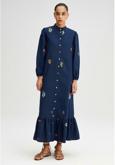 Платье EMBROIDERED DRESS WITH SHELL BUTTON