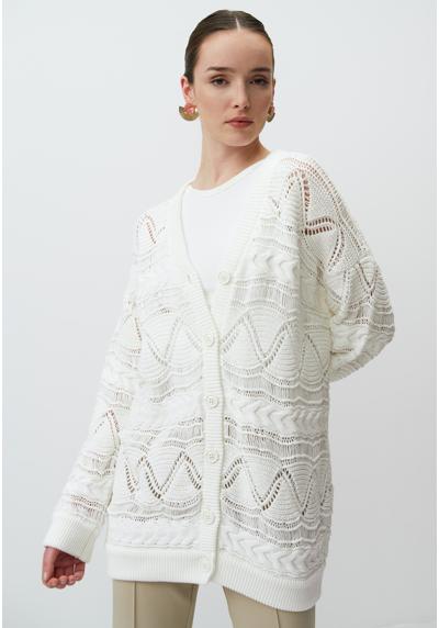 Трикотажный жакет V NECK LONG SLEEVE OPENWORK