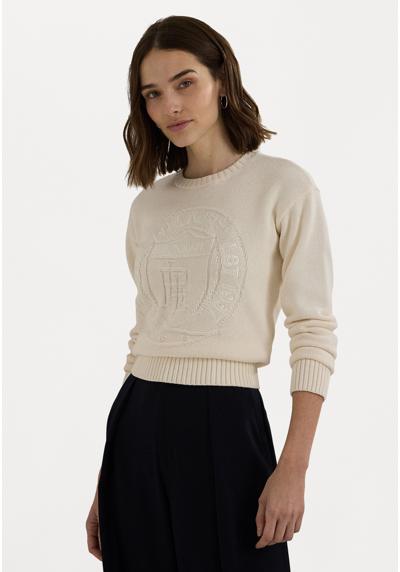 Пуловер LOGO CREST COTTON CREWNECK SWEATER