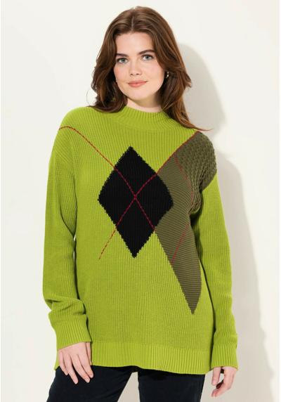 Пуловер ARGYLE MOTIF MOCK TURTLENECK