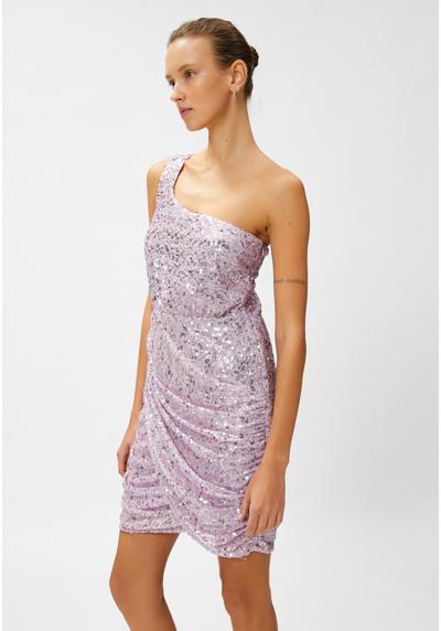 Коктельное платье SEQUINED MINI NIGHT DRAPED ONE SHOULDER