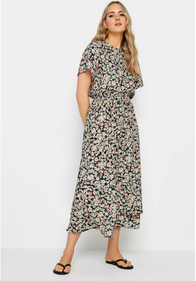 Платье FLORAL TIE WAIST MIDI
