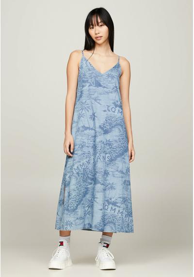 Платье PRINT CHAMBRAY SLEEVELESS