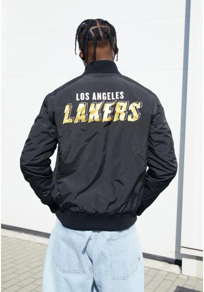 NBA LOS ANGELES LAKERS SCRIPT BOMBER JACKET - Vereinsmannschaften