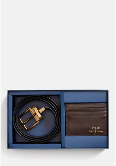 Ремень LEATHER BELT & CARD CASE GIFT SET